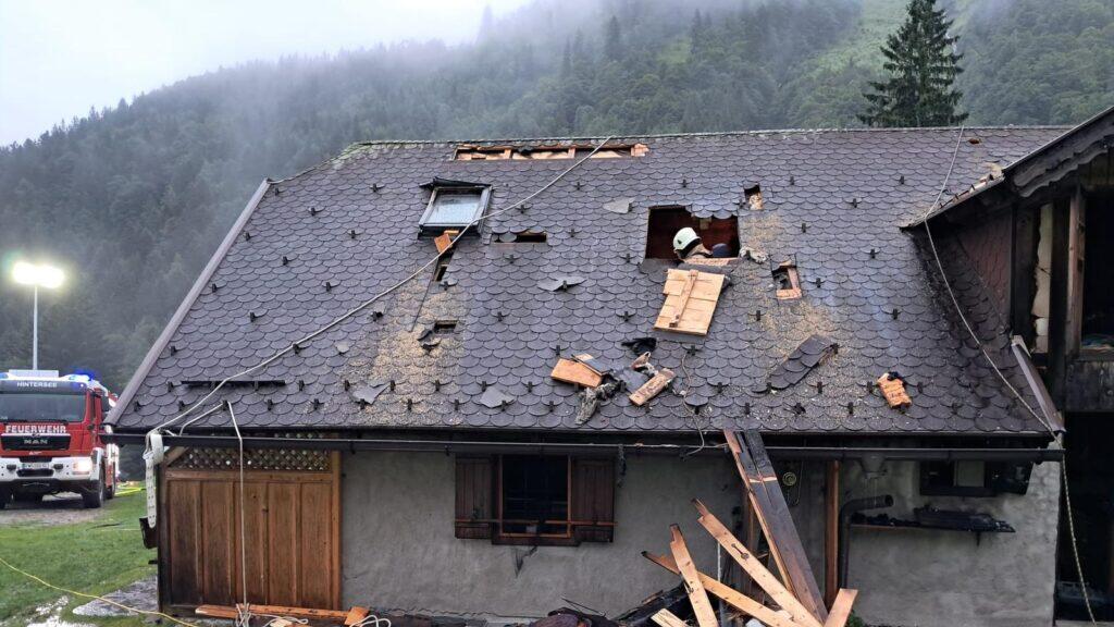 Brand Gruberalm Grubenbachhütte
