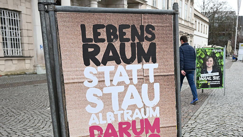 Gemeindewahl: Wahlplakate in Salzburg-Stadt