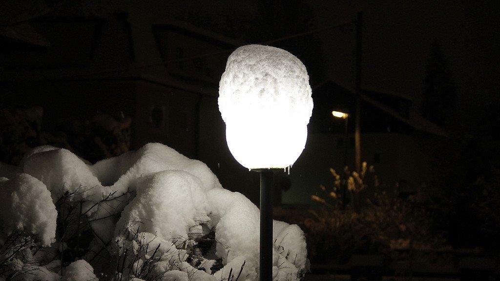 Winternacht in der Stadt Salzburg