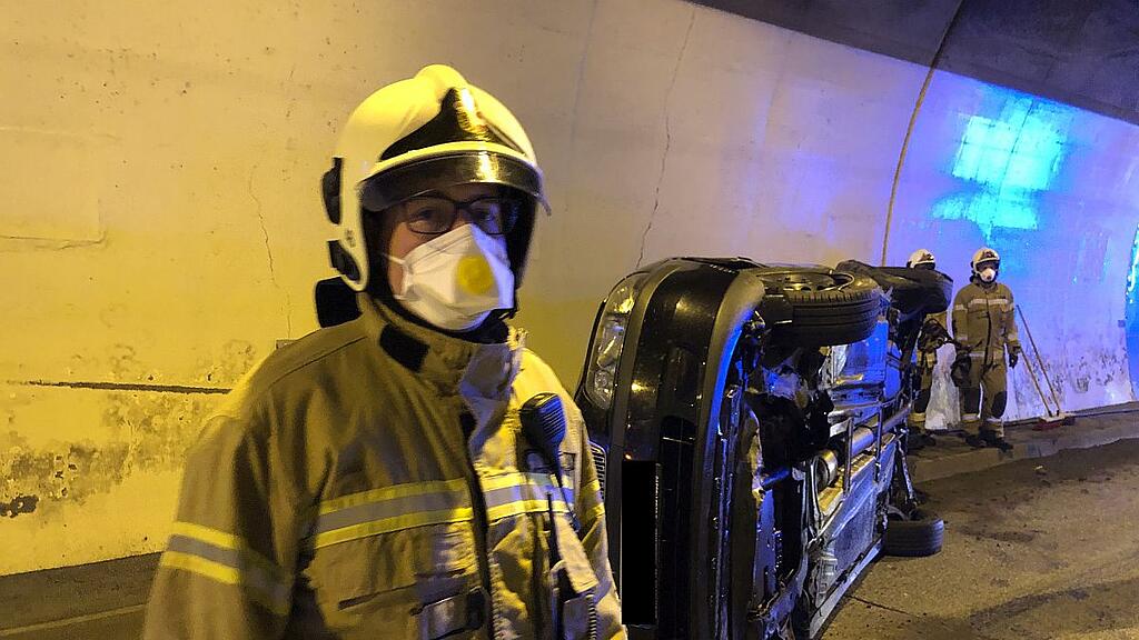 Unfall im Hiefler Tunnel