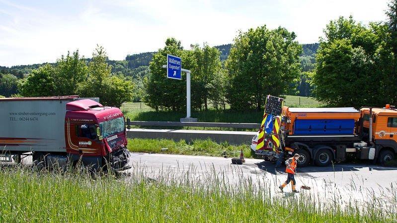 Lkw-Crash auf A1 II