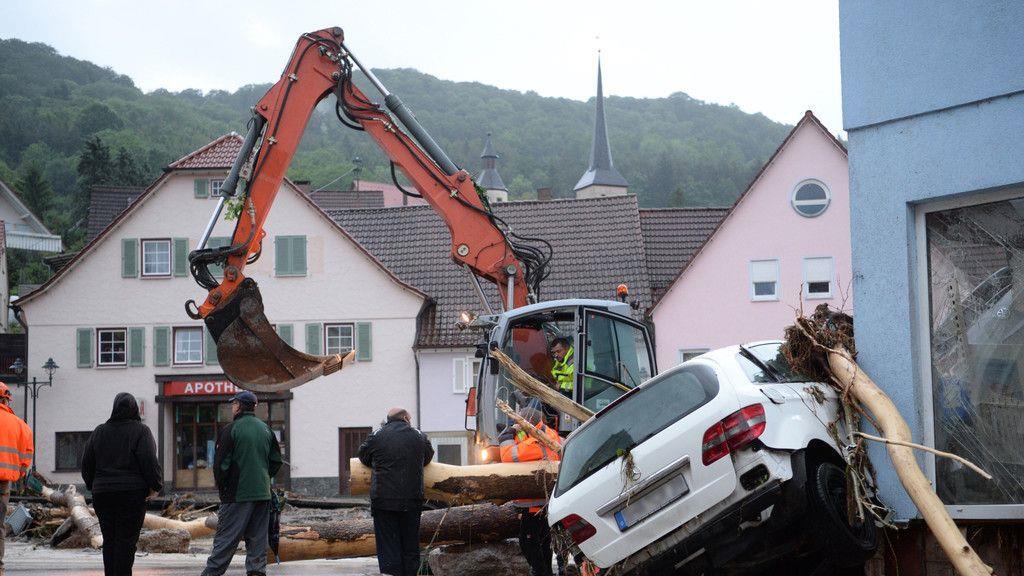Verheerende Unwetterschäden in Deutschland