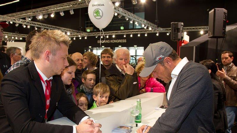 Autogrammstunde mit Hermann Maier