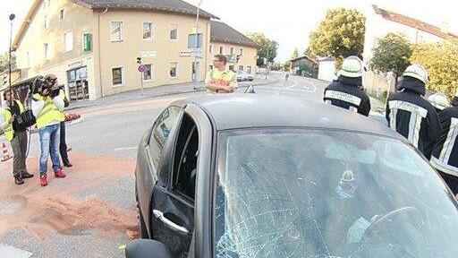 Bilder der Unfallstelle in Freilassing