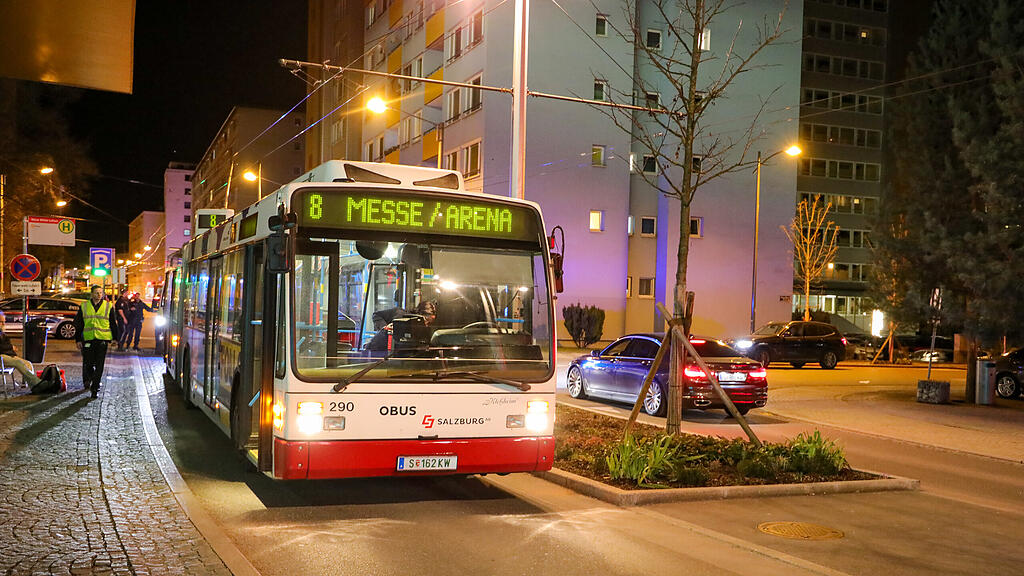 O-Bus vs Fußgänger Lehen