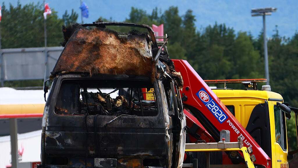 PKW-Brand Walserberg
