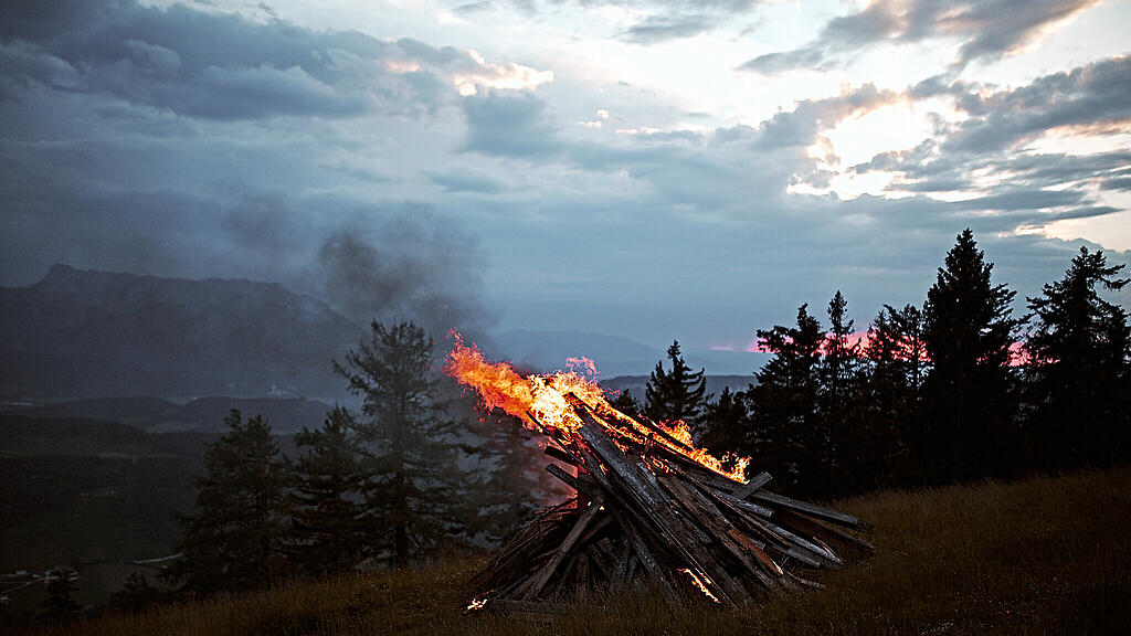 Sonnwendfeuerbrennen Spielberg