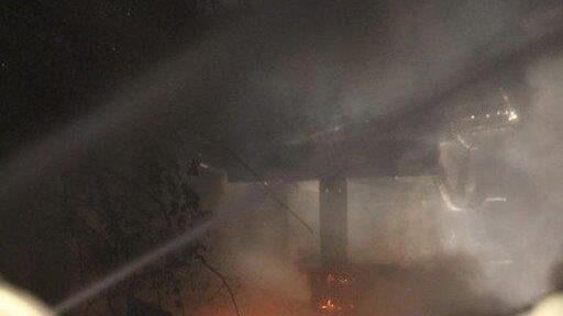 Sägewerk in Vollbrand: Löscharbeiten
