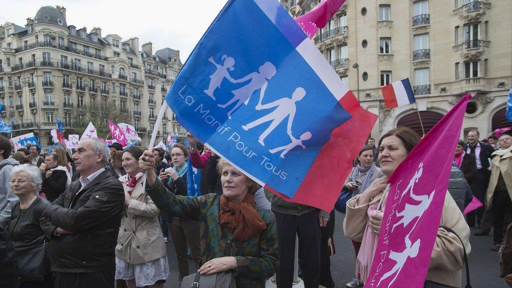 Proteste gegen Homo-Ehe in Paris