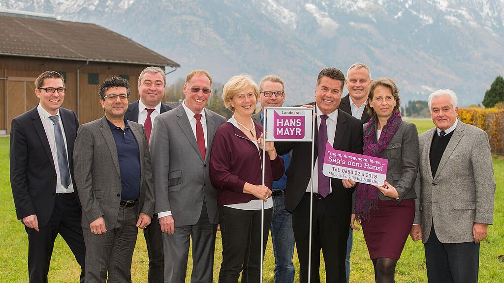 Die Partei vertraut weiterhin auf Hans Mayr als Spitzenkandidat.