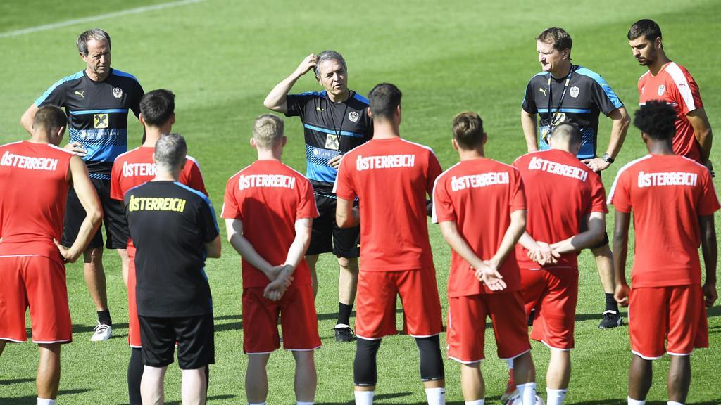 ÖFB-Team beim Training in Maria Enzersdorf