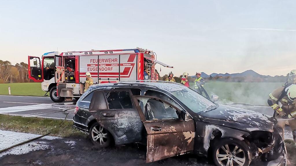 Pkw-Brand Eugendorf