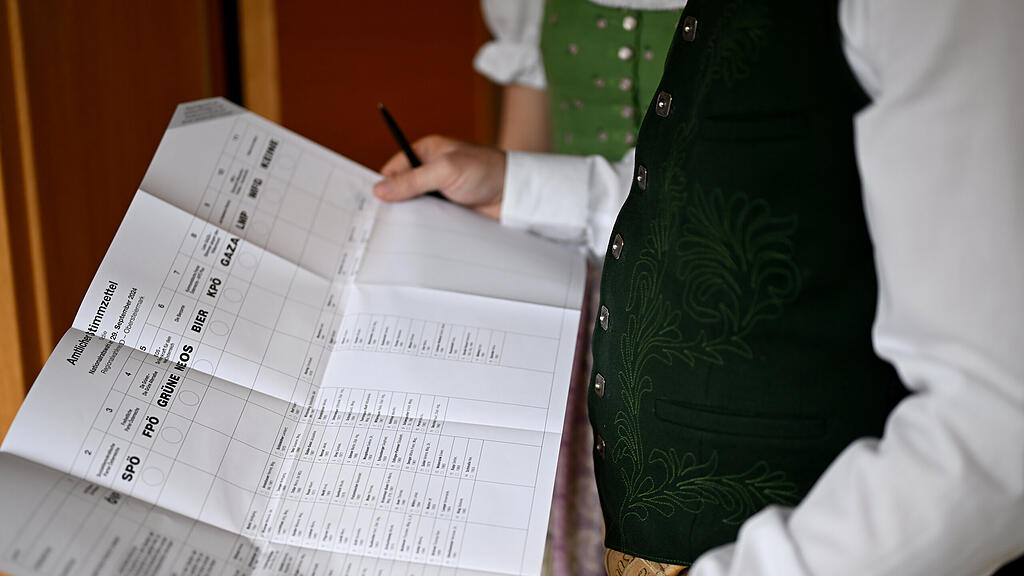 Nationalratswahl - Stimmzettel