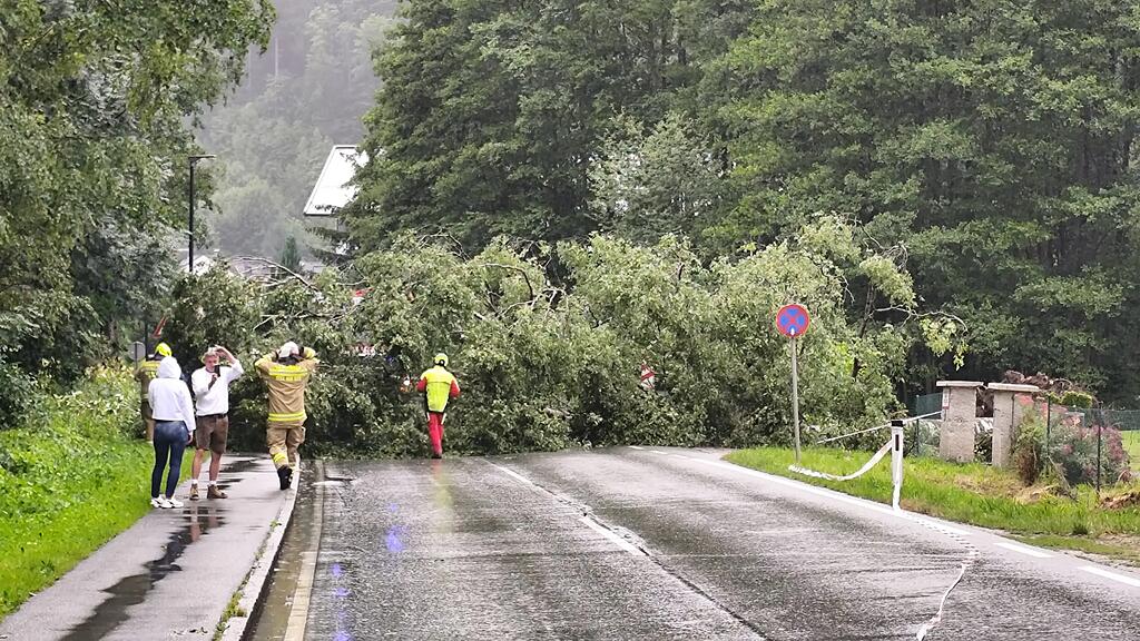 Sturm-Einsätze halten Feuerwehr Zell am See auf Trab