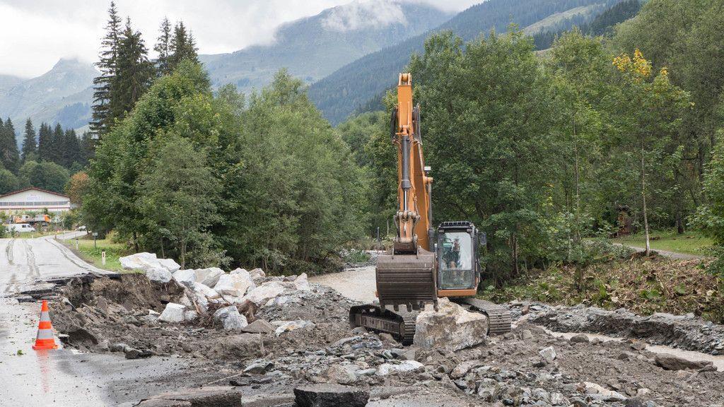 Schwere Unwetter: Aufräumarbeiten im Glemmtal II