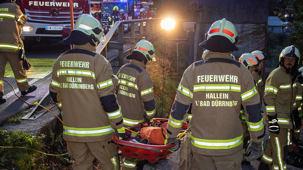 Simulierter Verkehrsunfall beim Wiestalstausee! 125 Jahre FW Tennengeau