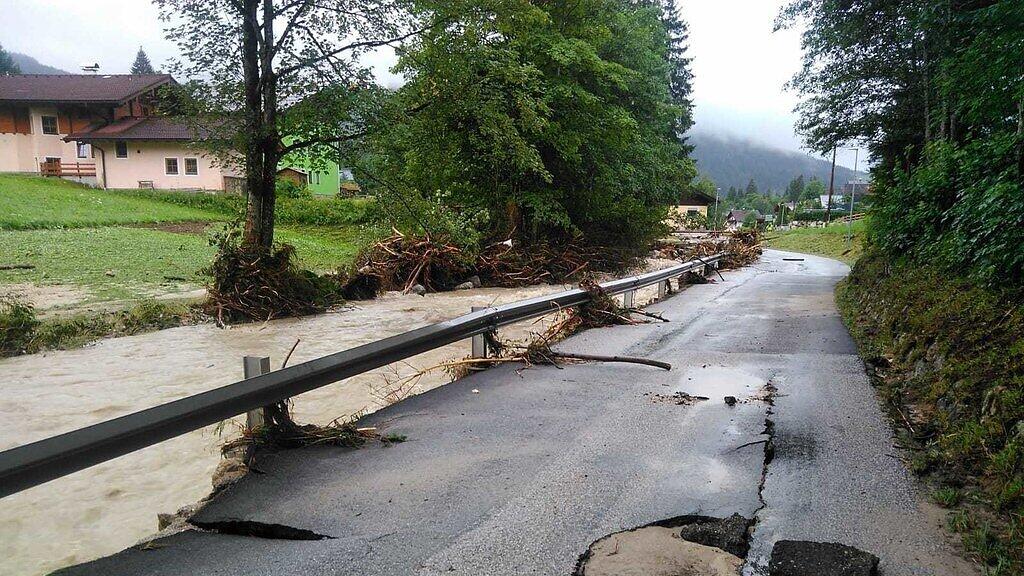 Hochwassersch\u00e4den im Lammertal