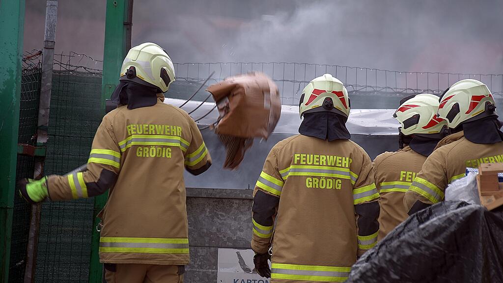 Containerbrand in Grödig