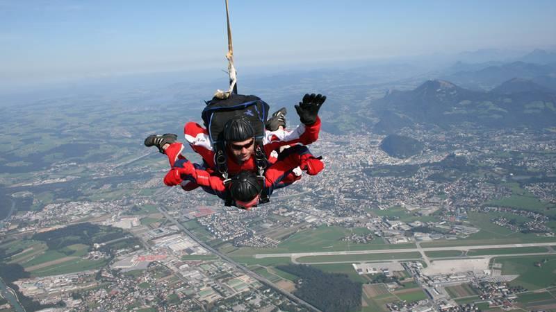 Skydiving über Salzburg