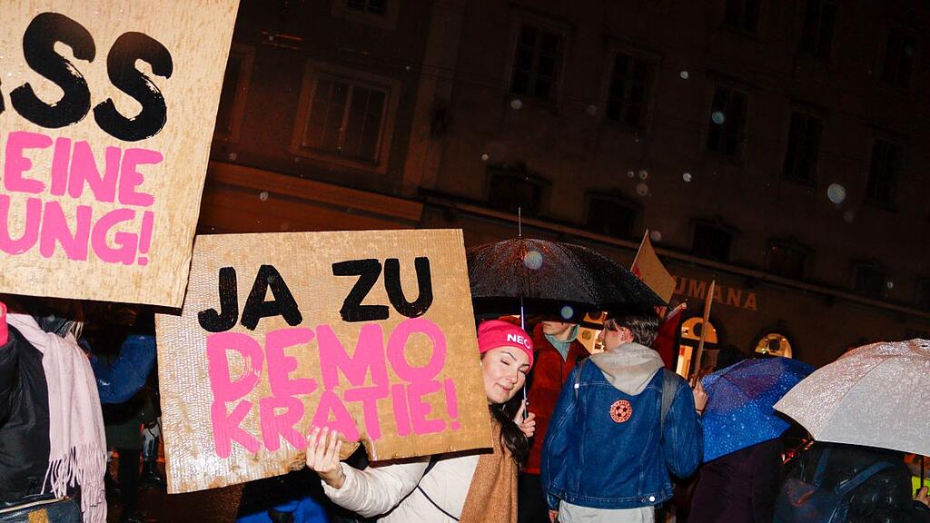 "Demo gegen Rechts" in Salzburg