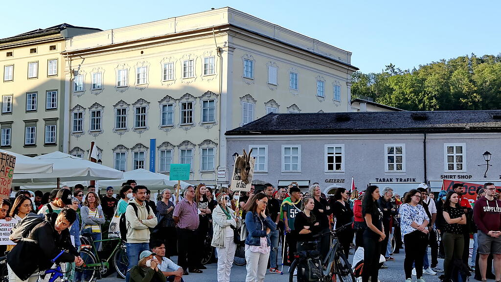 Demo in Salzburg für Afghanistan