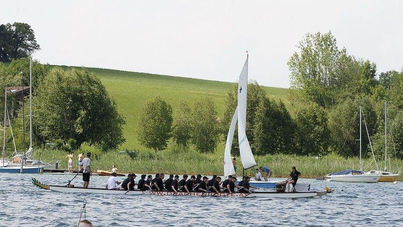 Drachenboot-Action am Mattsee