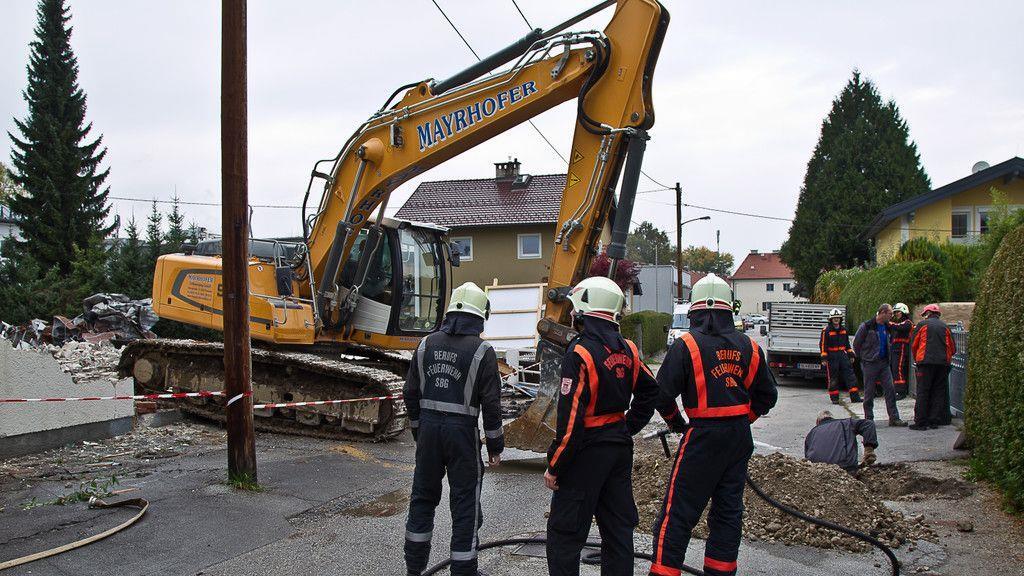 Gasleitung in Dornberggasse aufgerissen