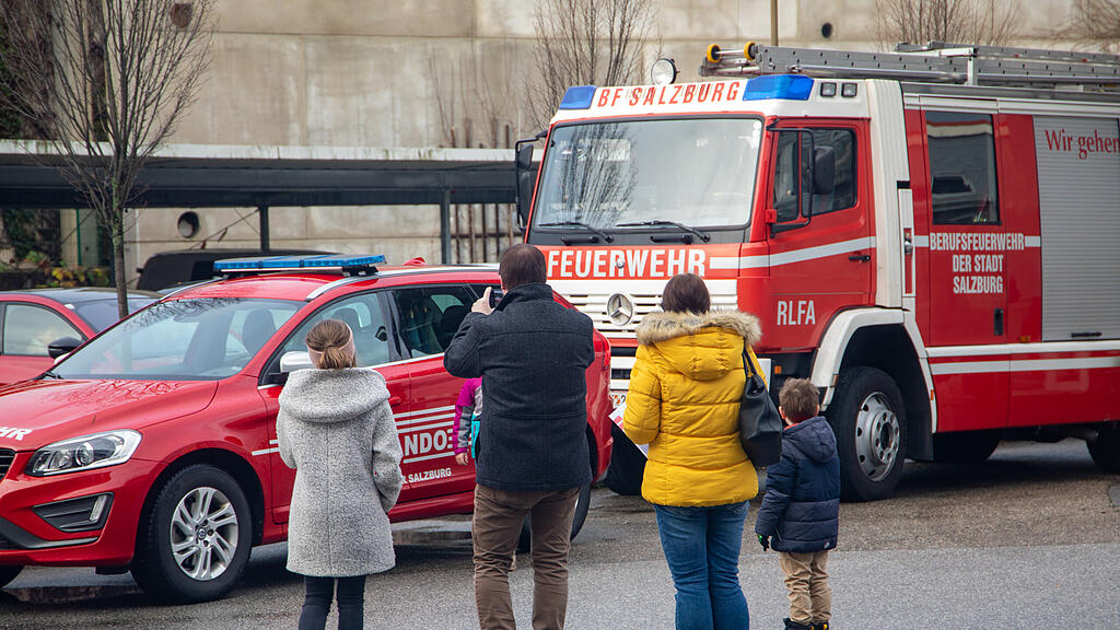 Kinder-Impfaktion bei Salzburger Berufsfeuerwehr