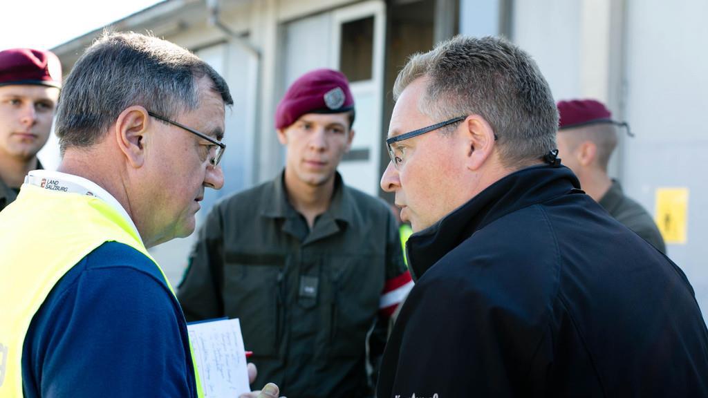 Flüchtlinge am Donnerstag in Salzburg