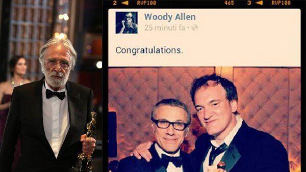 Auch in den sozialen Netzwerken ein großes Thema: Michael Haneke und Christoph Waltz.