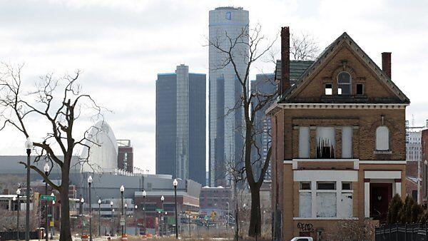 Leere Häuser prägen das Stadtbild von Detroit