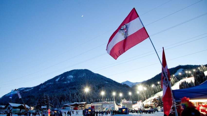 Super-Fan-Stimmung in Flachau