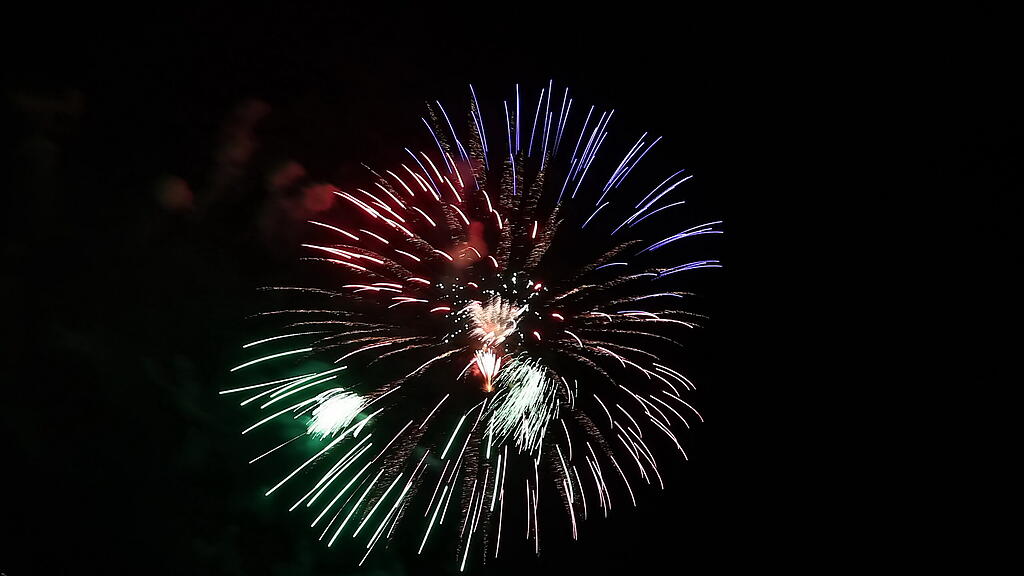 Silvesterfeuerwerk 2021\/22 in der Stadt Salzburg