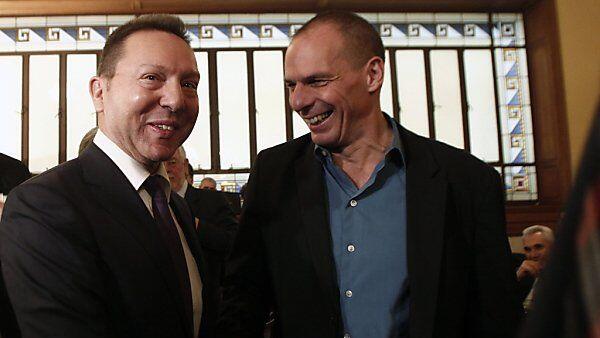 Zentralbankchef Stournaras und Minister Varoufakis
