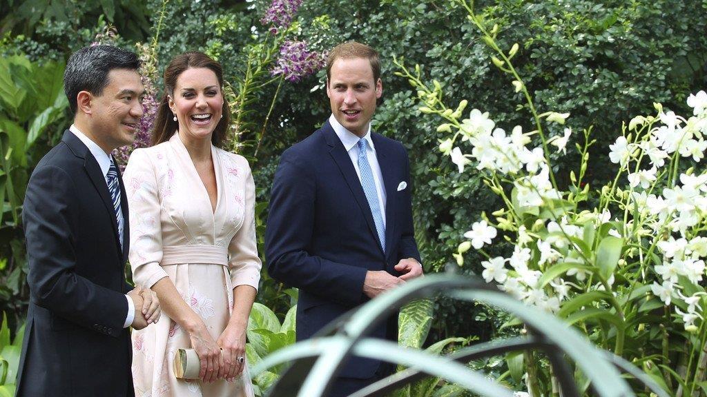 Wölbt sich da ein Babybauch unter dem Kleid der Herzogin?