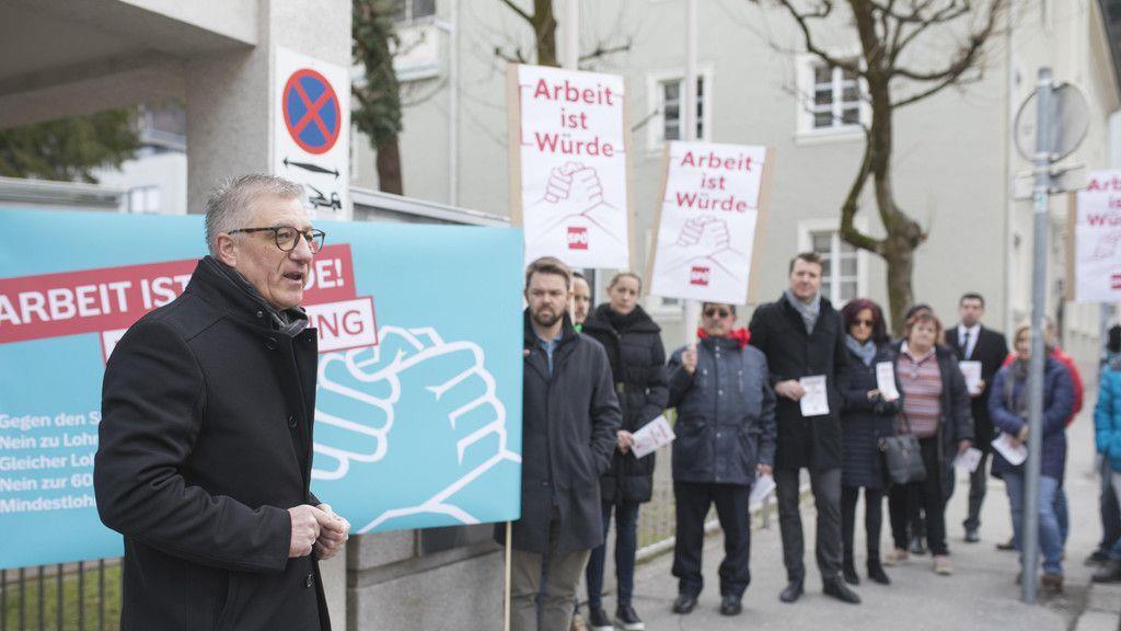 Demonstration der SPÖ