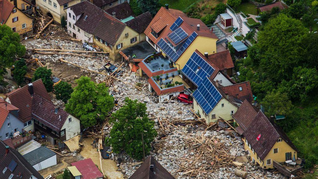Verheerende Unwetterschäden in Deutschland