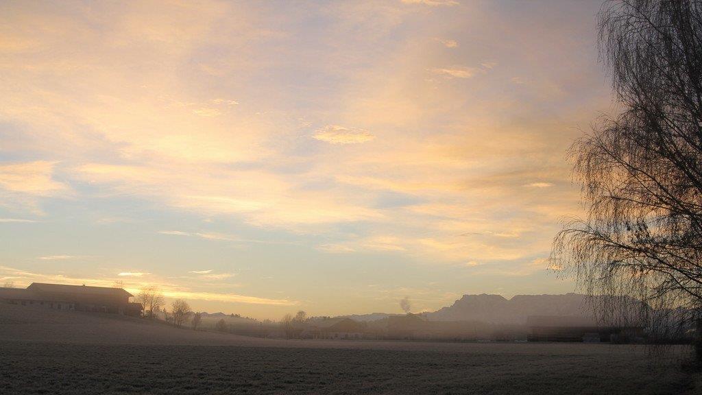 Sonnenaufgang im Rupertigau