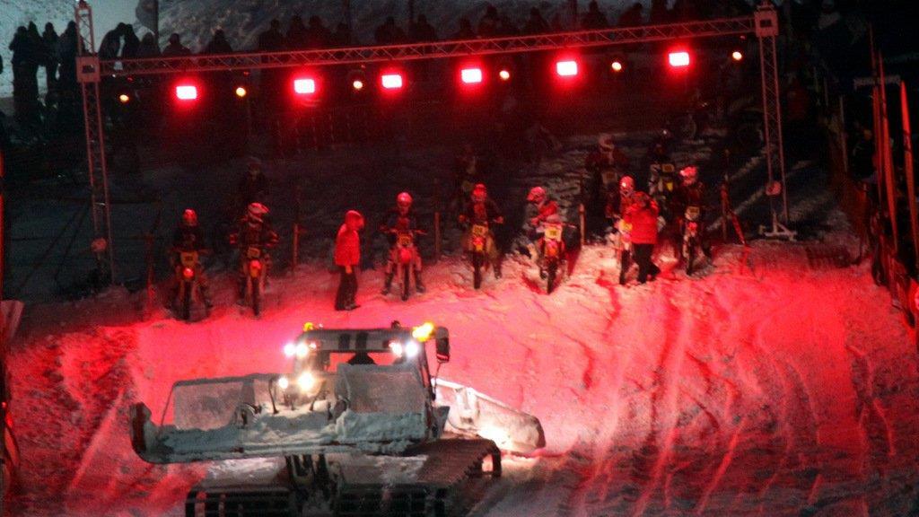 Snow Speedhill Race in Ried
