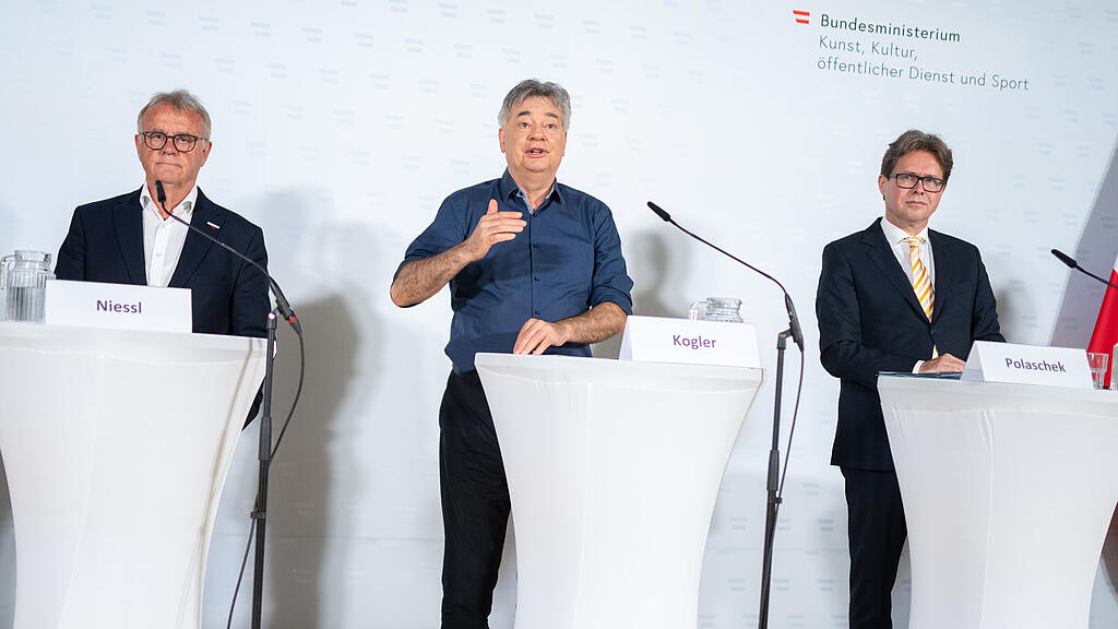 Hans Niessl, Werner Kogler, Martin Polaschek