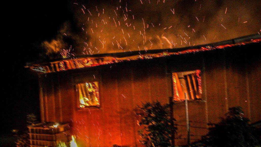 Großbrand in Weng