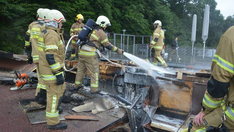 Großeinsatz bei Brand in Bad Vigaun