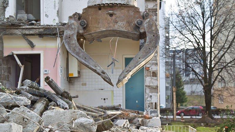 Abrissarbeiten haben begonnen