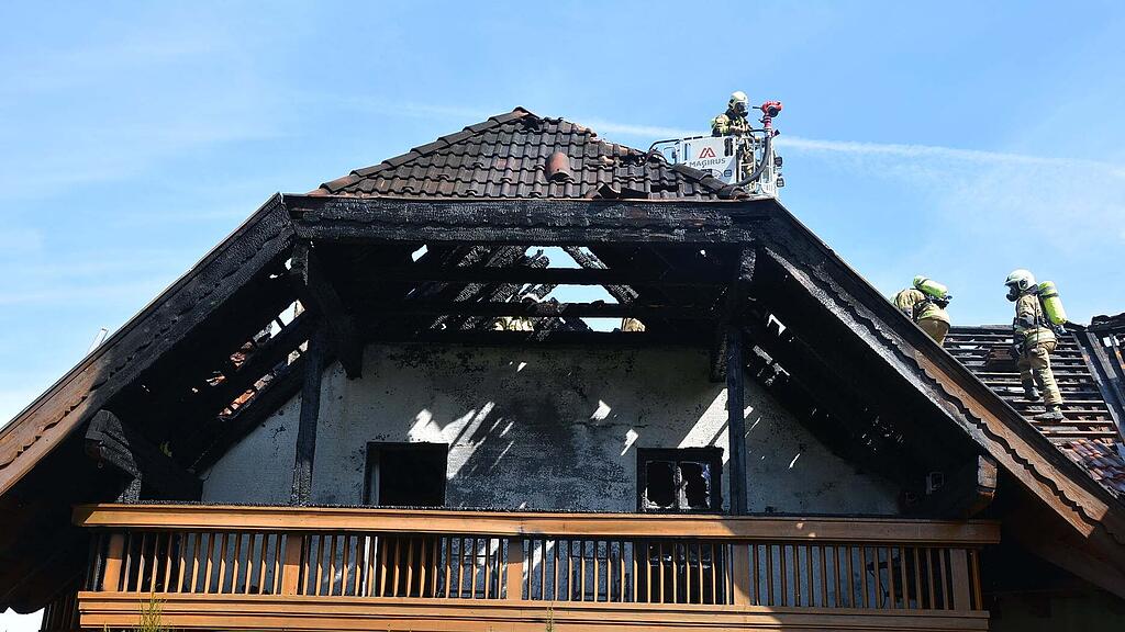 Dachstuhlbrand Bad Vigaun
