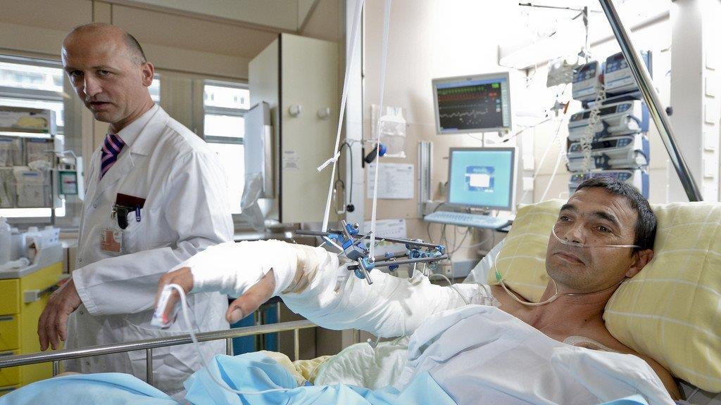 Arbeiter trennte sich Arm ab: Tibor A. im Wiener AKH