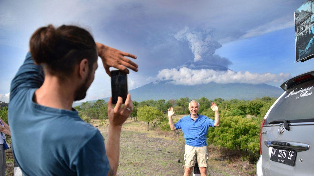 Vulkan auf Bali aktiv