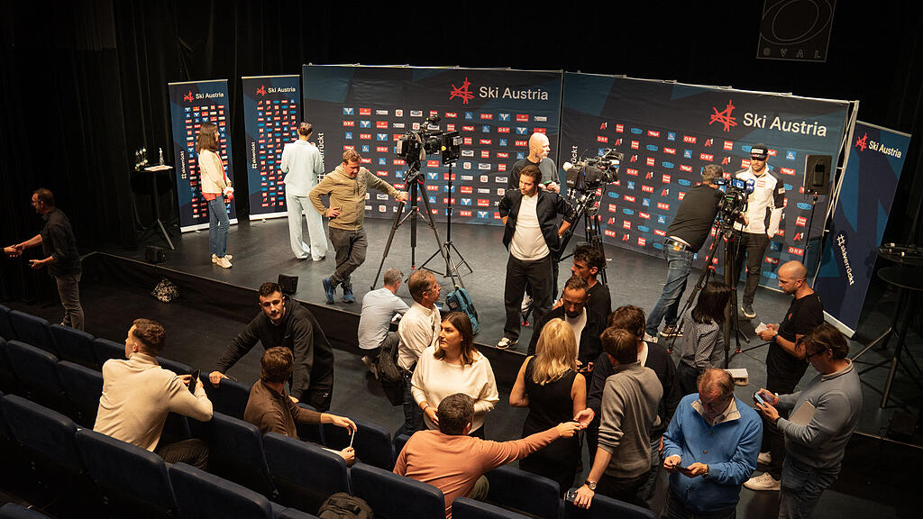 ÖSV-Stars beim Medientermin