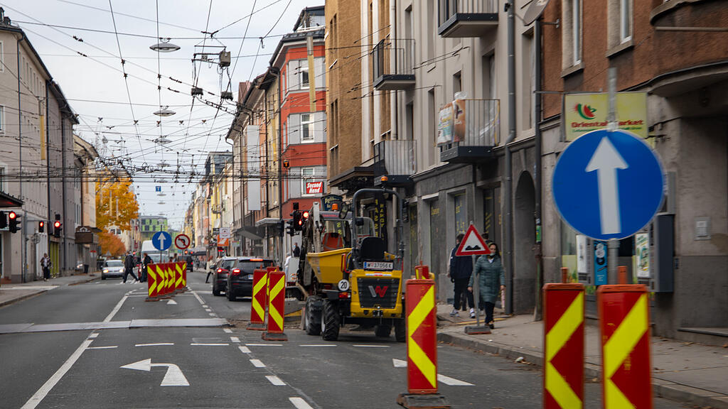 Baustelle Ignaz-Harrer-Straße