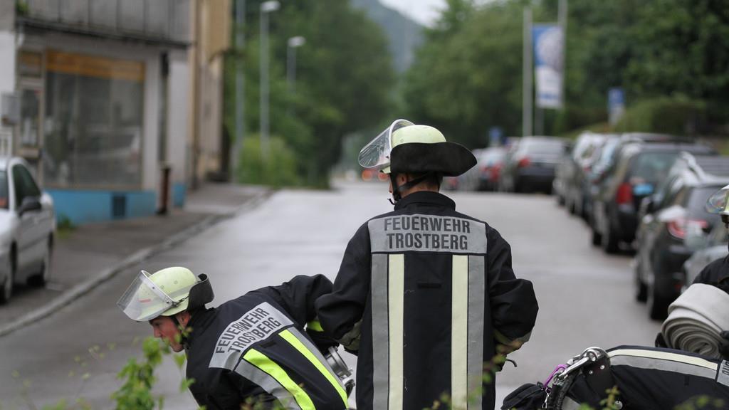 Feuerwehrübung in Trostberg