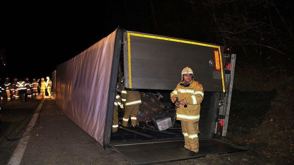 Lkw-Unfall auf A1